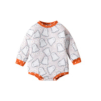 Load image into Gallery viewer, Baby Girls Letters Cartoon Print Halloween Rompers Wholesale 23090634
