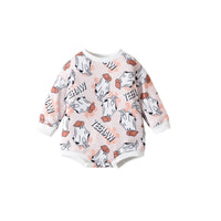 Load image into Gallery viewer, Baby Girls Letters Cartoon Print Halloween Rompers Wholesale 23090634

