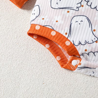 Load image into Gallery viewer, Baby Girls Letters Cartoon Print Halloween Rompers Wholesale 23090634

