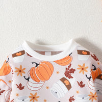 Load image into Gallery viewer, Baby Girls Letters Cartoon Print Halloween Rompers Wholesale 23090634
