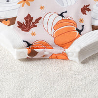 Load image into Gallery viewer, Baby Girls Letters Cartoon Print Halloween Rompers Wholesale 23090634
