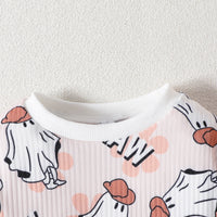 Load image into Gallery viewer, Baby Girls Letters Cartoon Print Halloween Rompers Wholesale 23090634
