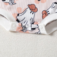 Load image into Gallery viewer, Baby Girls Letters Cartoon Print Halloween Rompers Wholesale 23090634
