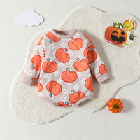 Load image into Gallery viewer, Baby Kid Girls Flower Cartoon Print Halloween Rompers Wholesale 23090645
