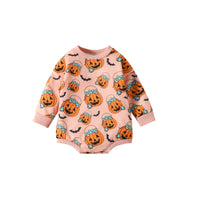 Load image into Gallery viewer, Baby Kid Girls Flower Cartoon Print Halloween Rompers Wholesale 23090645

