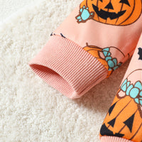 Load image into Gallery viewer, Baby Kid Girls Flower Cartoon Print Halloween Rompers Wholesale 23090645
