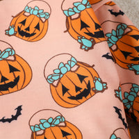 Load image into Gallery viewer, Baby Kid Girls Flower Cartoon Print Halloween Rompers Wholesale 23090645
