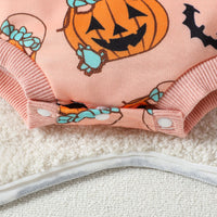 Load image into Gallery viewer, Baby Kid Girls Flower Cartoon Print Halloween Rompers Wholesale 23090645

