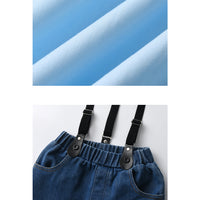 Load image into Gallery viewer, 2 Pieces Set Baby Kid Boys Solid Color Shirts And Jeans Wholesale 23090658
