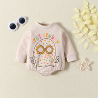 Load image into Gallery viewer, Baby Girls Boys Letters Print Halloween Rompers Wholesale 23090668
