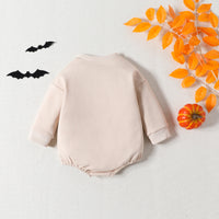 Load image into Gallery viewer, Baby Girls Boys Letters Print Halloween Rompers Wholesale 23090668
