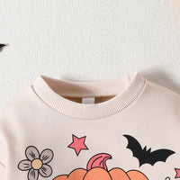 Load image into Gallery viewer, Baby Girls Boys Letters Print Halloween Rompers Wholesale 23090668
