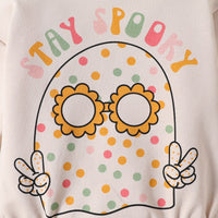 Load image into Gallery viewer, Baby Girls Boys Letters Print Halloween Rompers Wholesale 23090668
