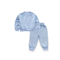Load image into Gallery viewer, 2 Pieces Set Baby Kid Girls Boys Solid Color Hoodies Sweatshirts And Pants Wholesale 23090670
