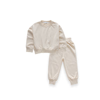 Load image into Gallery viewer, 2 Pieces Set Baby Kid Girls Boys Solid Color Hoodies Sweatshirts And Pants Wholesale 23090670
