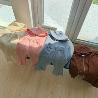 Load image into Gallery viewer, 2 Pieces Set Baby Kid Girls Solid Color Jackets Outwears And Pants Wholesale 23090676
