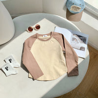 Load image into Gallery viewer, Baby Kid Girls Color-blocking Tops Wholesale 23090681
