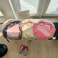 Load image into Gallery viewer, Baby Kid Girls Color-blocking Tops Wholesale 23090681
