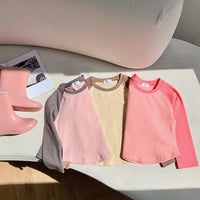 Load image into Gallery viewer, Baby Kid Girls Color-blocking Tops Wholesale 23090681
