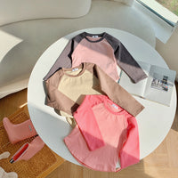 Load image into Gallery viewer, Baby Kid Girls Color-blocking Tops Wholesale 23090681
