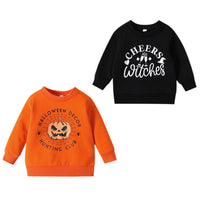 Load image into Gallery viewer, Baby Kid Girls Boys Letters Cartoon Print Halloween Hoodies Swearshirts Wholesale 23090682
