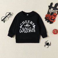 Load image into Gallery viewer, Baby Kid Girls Boys Letters Cartoon Print Halloween Hoodies Swearshirts Wholesale 23090682
