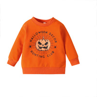 Load image into Gallery viewer, Baby Kid Girls Boys Letters Cartoon Print Halloween Hoodies Swearshirts Wholesale 23090682
