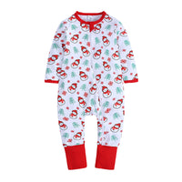 Load image into Gallery viewer, Baby Kid Girls Boys Color-blocking Cartoon Print Christmas Jumpsuits Wholesale 23101510
