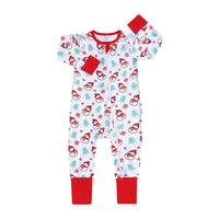 Load image into Gallery viewer, Baby Kid Girls Boys Color-blocking Cartoon Print Christmas Jumpsuits Wholesale 23101510
