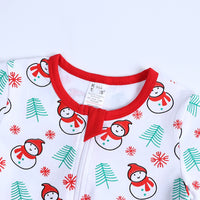 Load image into Gallery viewer, Baby Kid Girls Boys Color-blocking Cartoon Print Christmas Jumpsuits Wholesale 23101510
