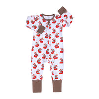 Load image into Gallery viewer, Baby Kid Girls Boys Color-blocking Cartoon Print Christmas Jumpsuits Wholesale 23101510
