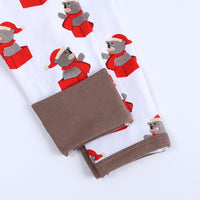 Load image into Gallery viewer, Baby Kid Girls Boys Color-blocking Cartoon Print Christmas Jumpsuits Wholesale 23101510
