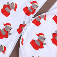 Load image into Gallery viewer, Baby Kid Girls Boys Color-blocking Cartoon Print Christmas Jumpsuits Wholesale 23101510
