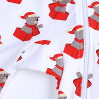 Load image into Gallery viewer, Baby Kid Girls Boys Color-blocking Cartoon Print Christmas Jumpsuits Wholesale 23101510

