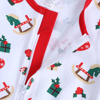 Load image into Gallery viewer, Baby Kid Girls Boys Color-blocking Cartoon Print Christmas Jumpsuits Wholesale 23101510
