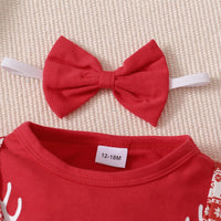 Load image into Gallery viewer, 2 Pieces Set Baby Kid Girls Christmas Letters Cartoon Print Tops And Animals Dresses Wholesale 23101514
