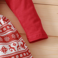 Load image into Gallery viewer, 2 Pieces Set Baby Kid Girls Christmas Letters Cartoon Print Tops And Animals Dresses Wholesale 23101514
