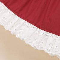 Load image into Gallery viewer, 2 Pieces Set Baby Kid Girls Christmas Plant Print Shirts And Solid Color Dresses Wholesale 23101517
