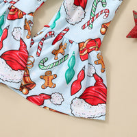 Load image into Gallery viewer, 2 Pieces Set Baby Kid Girls Christmas Letters Cartoon Print Tops And Pants Wholesale 23101520
