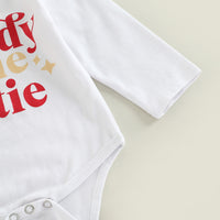 Load image into Gallery viewer, 2 Pieces Set Baby Girls Christmas Letters Print Rompers And Cartoon Pants Wholesale 23101523
