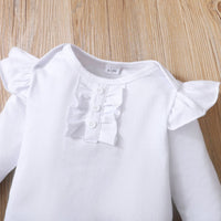 Load image into Gallery viewer, 2 Pieces Set Baby Girls Christmas Solid Color Print Rompers And Cartoon Dresses Wholesale 23101525
