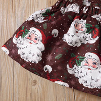 Load image into Gallery viewer, 2 Pieces Set Baby Girls Christmas Solid Color Print Rompers And Cartoon Dresses Wholesale 23101525

