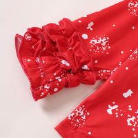 Load image into Gallery viewer, 2 Pieces Set Baby Kid Girls Christmas Letters Cartoon Print Tops And Striped Pants Wholesale 23101531
