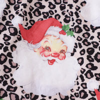 Load image into Gallery viewer, 2 Pieces Set Baby Kid Girls Christmas Leopard Print Tops And Solid Color Pants Wholesale 23101532
