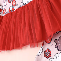 Load image into Gallery viewer, 2 Pieces Set Baby Kid Girls Christmas Color-blocking Cartoon Print Tops And Pants Wholesale 23101533
