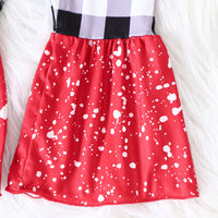 Load image into Gallery viewer, 2 Pieces Set Baby Kid Girls Christmas Letters Print Tops And Checked Pants Wholesale 23101534
