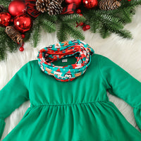 Load image into Gallery viewer, 2 Pieces Set Baby Kid Girls Christmas Solid Color Print Tops And Cartoon Pants Wholesale 23101542
