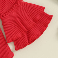 Load image into Gallery viewer, 2 Pieces Set Baby Girls Christmas Letters Print Rompers And Cartoon Pants Wholesale 23101549
