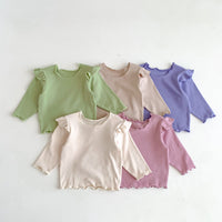 Load image into Gallery viewer, 2 Pieces Set Baby Kid Girls Solid Color Tops And Pants Wholesale 23101906
