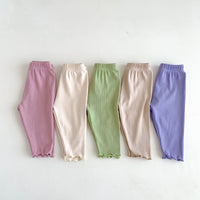 Load image into Gallery viewer, 2 Pieces Set Baby Kid Girls Solid Color Tops And Pants Wholesale 23101906
